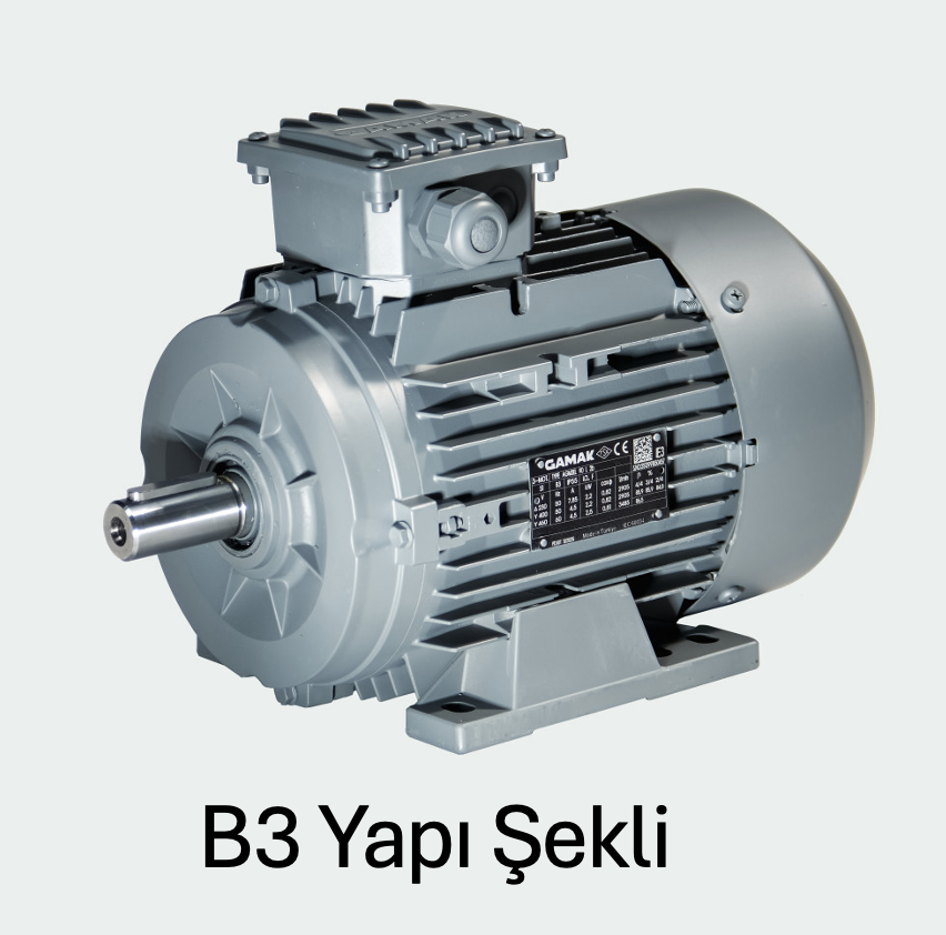 0,55 kW 1500 Devir Elektrik Motoru B3 IE2