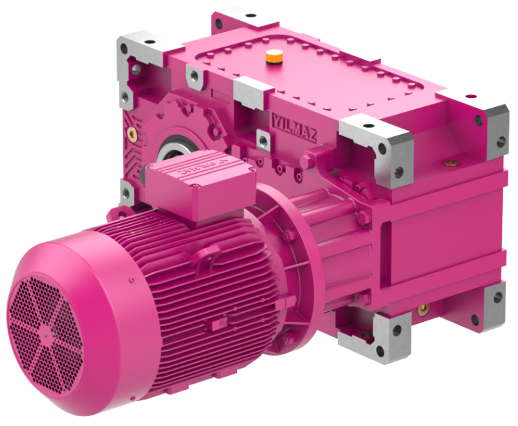 H Serisi Helisel Dişli Yatık Tip Redüktörler