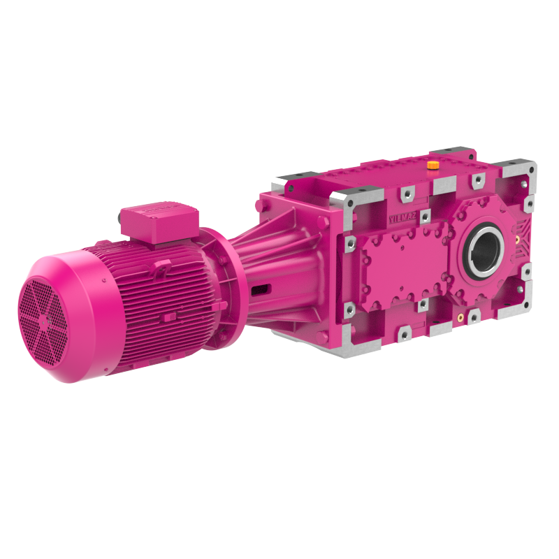 B Serisi Konik-Helisel Dişli Yatık Tip Redüktörler