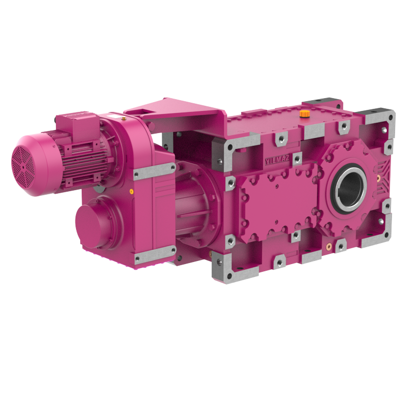 B Serisi Konik-Helisel Dişli Yatık Tip Redüktörler