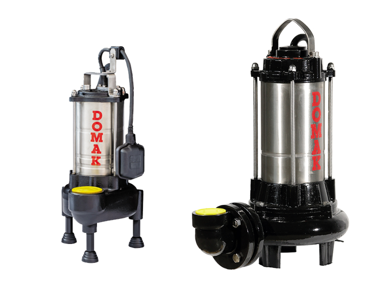 Paslanmaz Çelik Gövdeli Parçalayıcı Bıçaklı Atık Su Dalgıç Elektropomplar